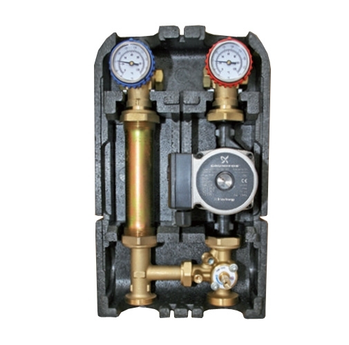 BARBERI Насосная группа со смесителем 1" с насосом Grundfos UPSO 25-65 07G02500C